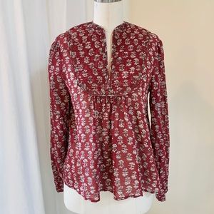 Doen cotton block print blouse